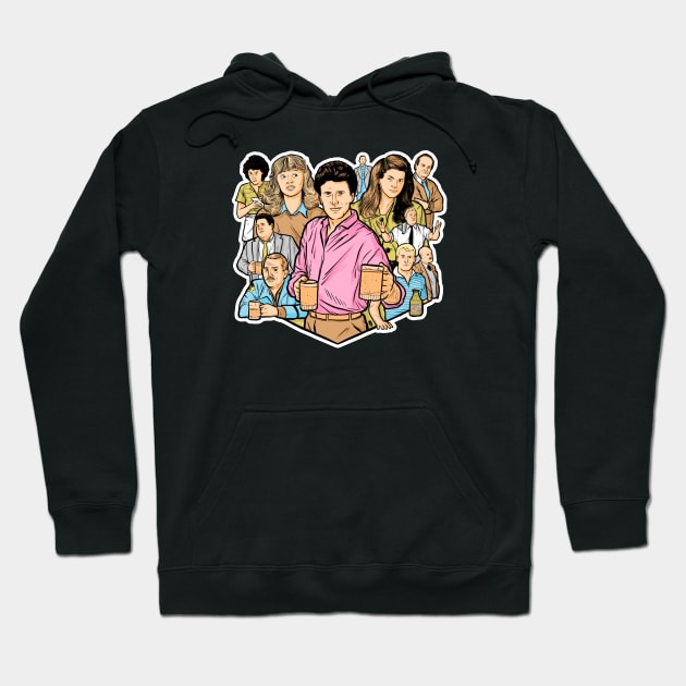 A Tribute to Cheers Hoodie by Baddest Shirt Co.